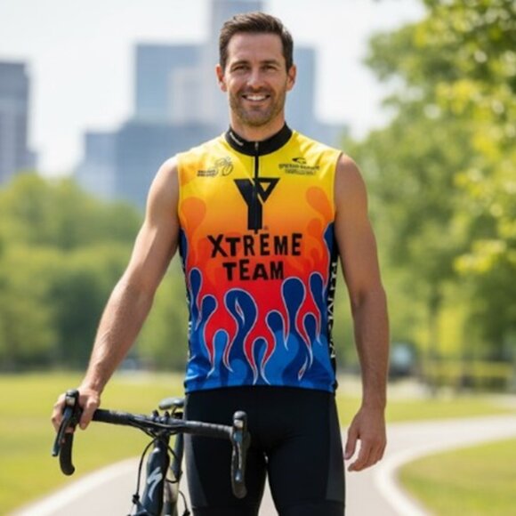 Sugoi Xtreme Team Bike Tour Jersey MS 150 Bicycle Retro Mens Size L - Picture 1 of 8
